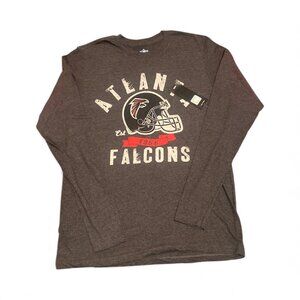 Atlanta Falcons Men's Gray long sleeve T-Shirt